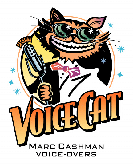 Logo for veteran voiceover actor Marc Cashman: VoiceCat